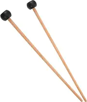 Hoement 1 pair Head Drumsticks Mallet Sticks for Tongue Drum Marimba and Hand Pan Comfortable Grip for Beginners and Durable and Safe Percussion Instrument