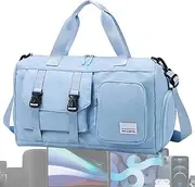 Fitness Duffel Bag, Lightweight Gym Bag, Oxford Cloth Duffel, Dry Wet Separation, Large Travel Bag, Weekender Duffel Bag, Carry Tote, Men’s Travel Bag, Waterproof Gym Duffel