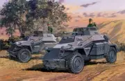 Dragon 7393 1:72 Sd.Kfz. 222 Light Armored Reconnaissance Vehicle Plastic Kit