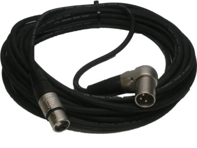 Rapco CRM1-25FX Right Angle Male - XLR Female Microphone Cable - 25 Ft, New!
