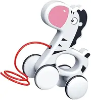BESTonZON Cartoon Animal Pulling Toy for Baby Walker Toddler Toy for 1-3 Years Old Boys and Girls