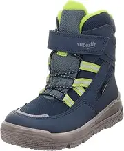 [Superfit] Boys' Mars Warm Lined Gore-Tex Snow Boots, Blue Light Green 8010, 34 EU Weit