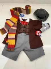 BUILD A BEAR 4TH DOCTOR WHO TOM BAKER & SONIC SCREWDRIVER BNWT