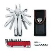 Victorinox SwissTool Spirit X (plus Bit Wrench Kit and Nylon Pouch) Swiss Army Knife - Silver