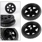 2Pcs Wheelbarrow Tire Rubber Caster Lawn Cart Replacement Tire for Travelling