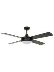 Futura 132cm Fan with Light in Black