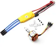 2212 2200KV Brushless Motor 30A ESC with T Plug 3.5mm Banana Connectors for RC Plane Helicopter