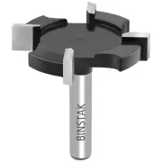 CNC Surfacing Router Bit 1/4 Inch Shank, Extra Large 1-1/2 inch Dia, 4 Wings