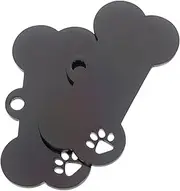 GARIOUANS 2pcs Stainless Steel Dog Id Tags for Pets Blank Engraving Dog Tag Blanks Convenient Pet Identification Accessories