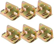 COSMEVIVI Bed Rail Bed Slat Connector Bed Plate Hinge Buckle Metal Bed Hardware Bed Rail Bracket Replacement