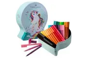 Faber-Castell 33 Connector Pens Unicorn Snow Globe Gift Set Tin