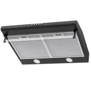 YOPOWER Convertible Visor Cooker Hood - 60cm Range Hood with 3-Speed Exhaust Fan, LED Lights, Triple-Layer Aluminum Filter, and 300m3/h Kitchen Ventilation
