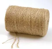 1 Roll 200m 2mm Solid Color Jute Rope DlY Craft Rope for Gift Wrapping, Gardening,Wedding Decor, Sewing Accessories &Haberdashery Natural Jute Twine