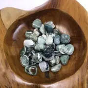 One (1) Green Sardonyx Tumble Metaphysical Stone of Healing Crystal Specimen