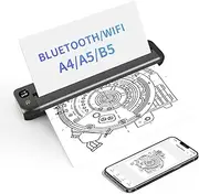 Rongta Portable Printers Wireless for Travel, WiFi & Bluetooth Mobile Printer, Thermal Inkless Printer for School/Office/Home Use, Compatible with Android,iOS & Laptop (F81)