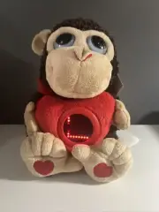 LOVE Monkey Animated Monkey w/ Digital Heart Screen Plush Toy Doll