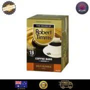 The House of Robert Timms Gold Colombia Coffee Bags 18 Pack - Premium Colombian