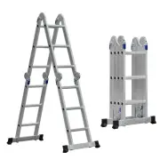 3.6m Multi-Purpose Aluminium Ladder - 4 x 3 Rungs