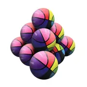 STRADIA "SPECTRUM PRO" Basketball – Sizes 5 & 7 – Durable Natural Rubber Material – Colourful Performance! – Pack of 10 with FREE Mesh Storage Bag