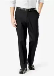 Dockers 38x30 Black Classic Fit Signature Khaki Lux Cotton Stretch Pants