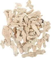 BESPORTBLE Aquarium Crushed Coral: Filter Aquarium Filter Media, Aquarium Filter Coral Stones with Mesh Bag for Aquarium Filter, Pond and Fish Tank 1.1lb/500g