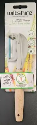 2 IN 1 SWIVEL & Y PEELER ~ Wiltshire ~ quick & easy peeling