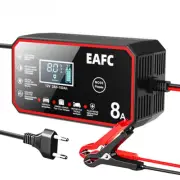 Smart Car Battery Charger Pulse Repair Quick Lead Acid LiFePO4 Battery Charging
