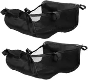 ETHZZLE 2 Pack Stroller Organizer Bag Collapsible Baby Laundry Basket for Stroller Baby Bottles Container