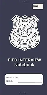 Police filed notebook: Incident Report Notepad for for law enforcement, private security, police officers, security guards, or public safety officer | 100 page | 4x8"