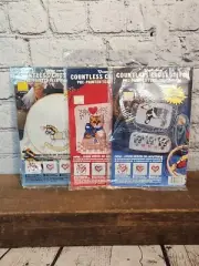 Vogart Crafts Corp Countless Cross Stitch PrePrinted Canvas Lot Cat Cow R. Horse
