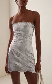 [ILA.] Moss Strapless Sequined Mini Dress
