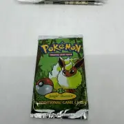 Vintage 1999 Pokemon Pokémon Jungle Set Booster Pack Flareon art SEALED WotC