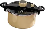 yuksok Micro Pressure Pot Gland Type Cooker for All Cooktops Cookware Large Capacity Pressure Pot Enamel for Camping Home Commercial, Yellow