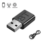 USB Bluetooth 5.0 Transmitter Receiver Stereo Bluetooth RCA USB 3.5mm AUX 1 PCS