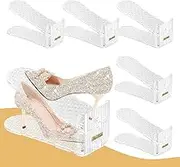 TOOKNIN 6PACK Shoe Slots Organizer, Shoe Stackers Organizer for Closet Shoe Stackers for a Pair of Shoes Shoe Space Savers Shoe Rack Holder for Closet Organization