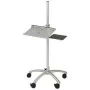 Height Adjustable Anti-Theft Mobile Laptop Computer Workstation Security Cart