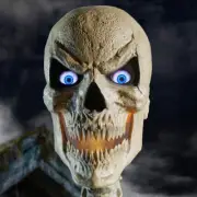 Home Depot 12ft Skeleton Replacement Scary Head LCD Life Eyes Remote Repair Part