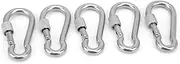QANYEGN 50MM Boat Climbing Buckles, Carabiner Boats Heavy Duty Stainless Steel Clips, Spring Snap Hooks Buckles for Gym, and Outdoor Activities