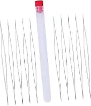 DOITOOL 1Set Beading Needles Kit of DIY Sewing Accessories with Storage Bottle Long Durable Threaders for Quick Beading and Crafting Projects