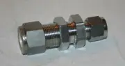 1/2" Tube X 3/8" Tube Union Bulkhead Fitting 316ss Ham-Let Let-Lok