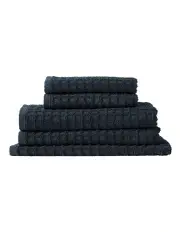 [Aura Home] Waffle Bath Towel Set in Slate
