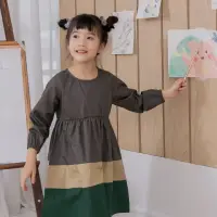 在飛比找momo購物網優惠-【OB 嚴選】親子系列純棉拼色傘圓裙洋裝童裝 《QA1124