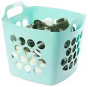 New Flexible Plastic Carry Laundry Basket Storage Hamper with Side Handle