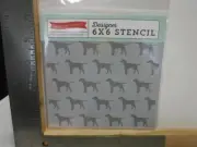 ECHO PARK PAPER DESIGNER 6X6 DOG STENCIL NEW A26915
