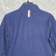 Rhoback Q-Zip Pullover Men S Blue The Humpback Performance Golf Geometric Clouds