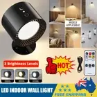 LED Wall Light Wall Mounted Reading Lights Wall Sconce Lamp Rechargeable Black