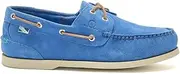 [Chatham] Suede Boat Shoes for Men - Compass II Repello G2 in Blue, 6-15