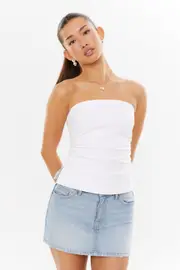 [Supré] Supré - Eva Strapless Top - White 8 WHITE