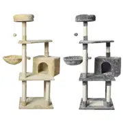 Pawz 130cm Cat Tree Toy Scratching Post Board Scratcher Tower Condo Wooden House