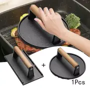 2Pcs Grill Press Patty Tool for Outdoor Tortilla Press Meat Steak